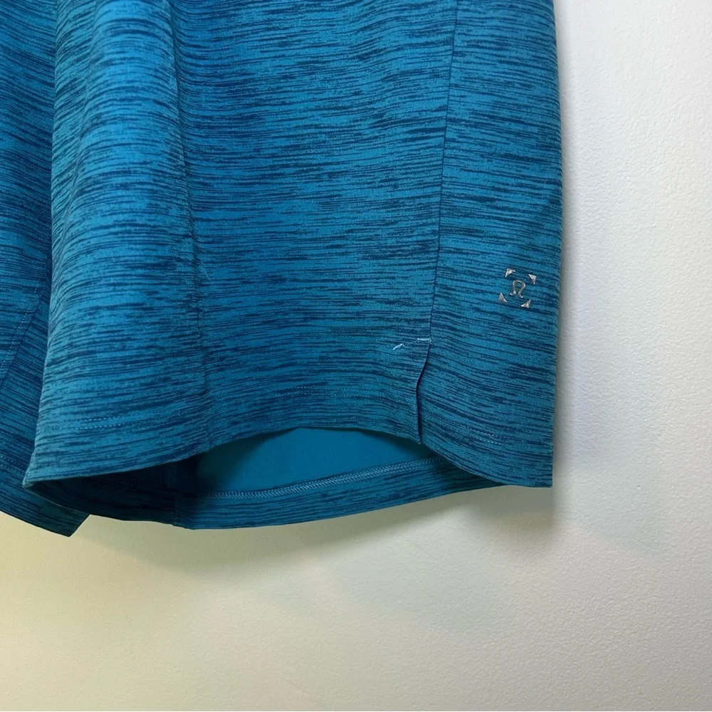 Lululemon Blue Channel Crossing Slim-Fit Mid-Length Melange Swim Shorts Sz Small